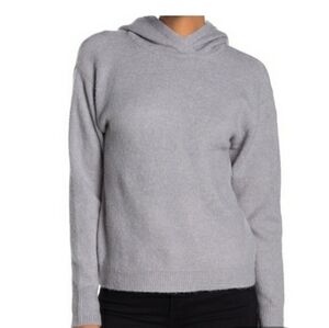 NWT  Magaschoni Shoulder Crop Pullover Sweater soft with hood